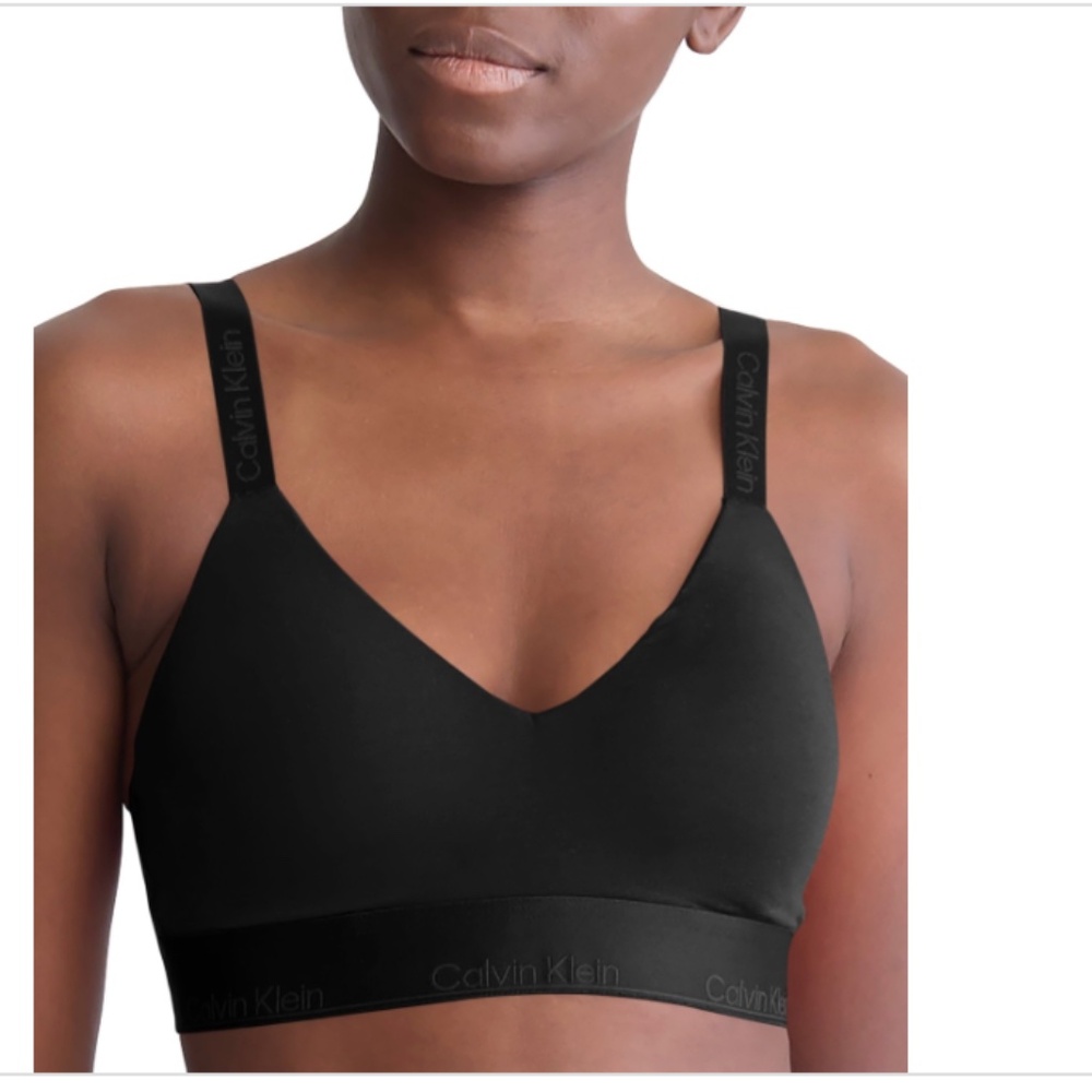 Calvin Klein Women's Modern Cotton Holiday Lightly Lined Bralette NWT